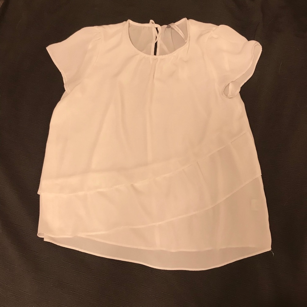 White layered blouse